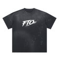 Hand-Frayed Sunfade Paint Splatter T-Shirt